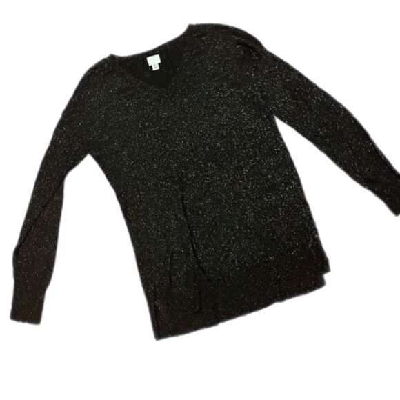 A New Day Black sparkly Sweater. Size medium. - Picture 5 of 9